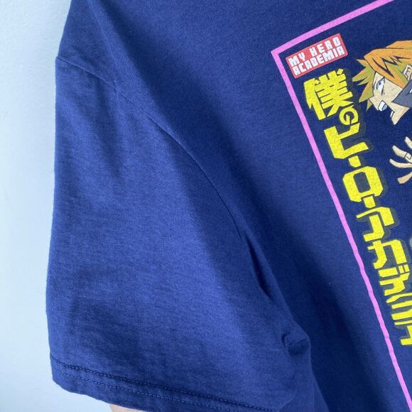 My Hero Academia T-Shirt  Mens‎ XL X-Large 46/48 Anime Navy Blue Funimation - Picture 3 of 7